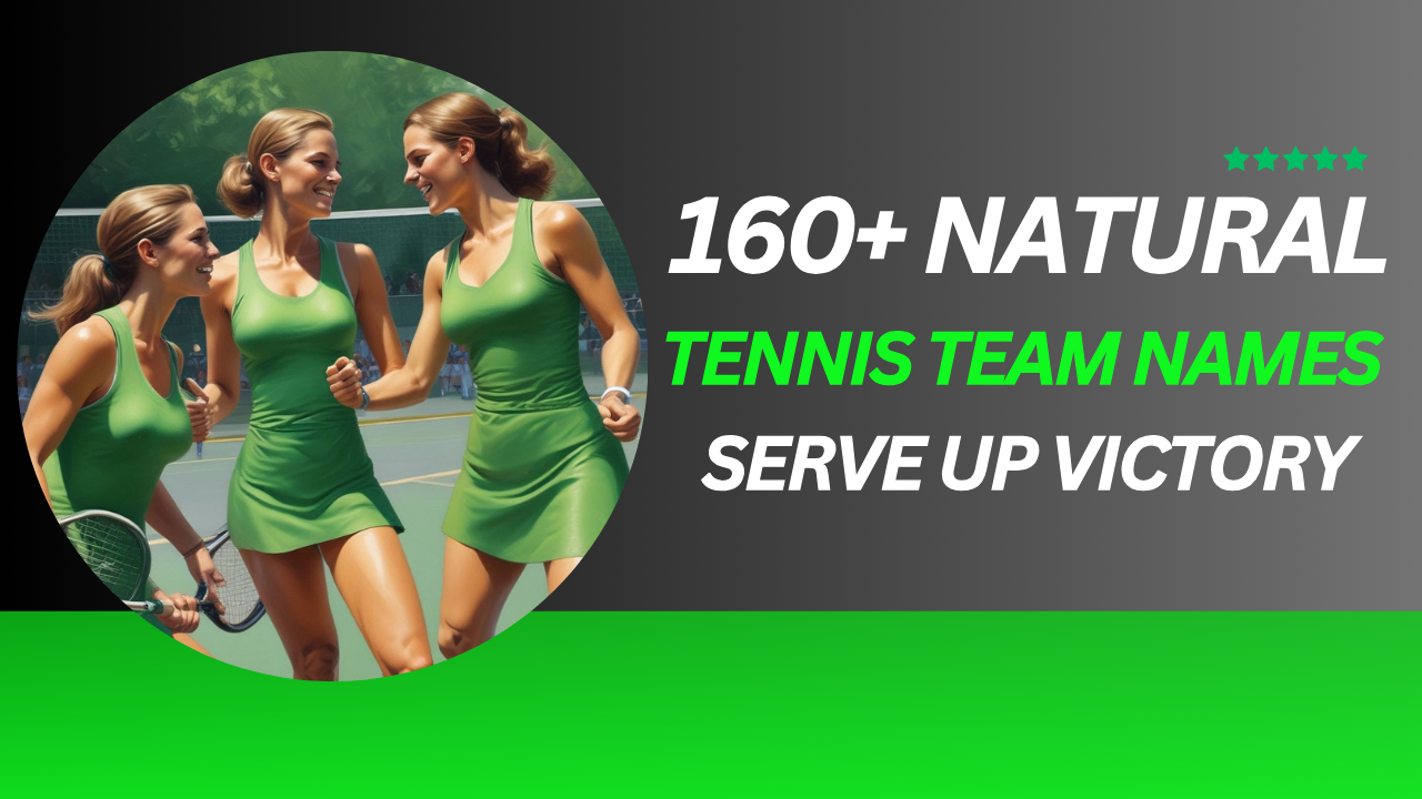160+ Natural Tennis Team Names to Serve Up Victory